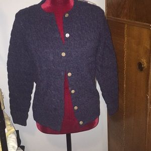 Vintage  Appleseed navy size small sweater